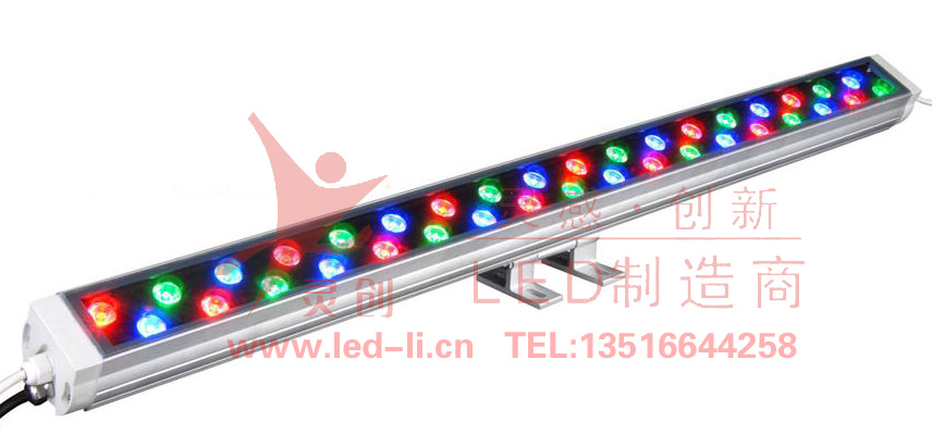 36W七彩洗墙灯效果